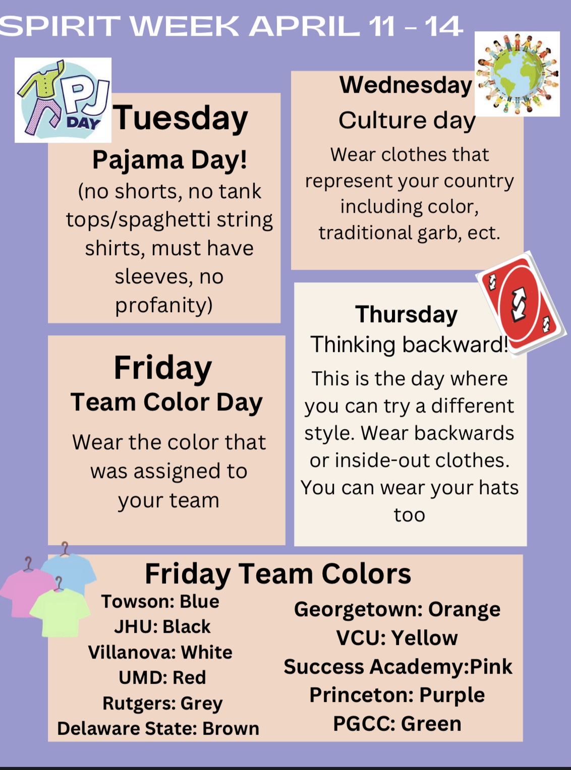 MCAP Spirit Week